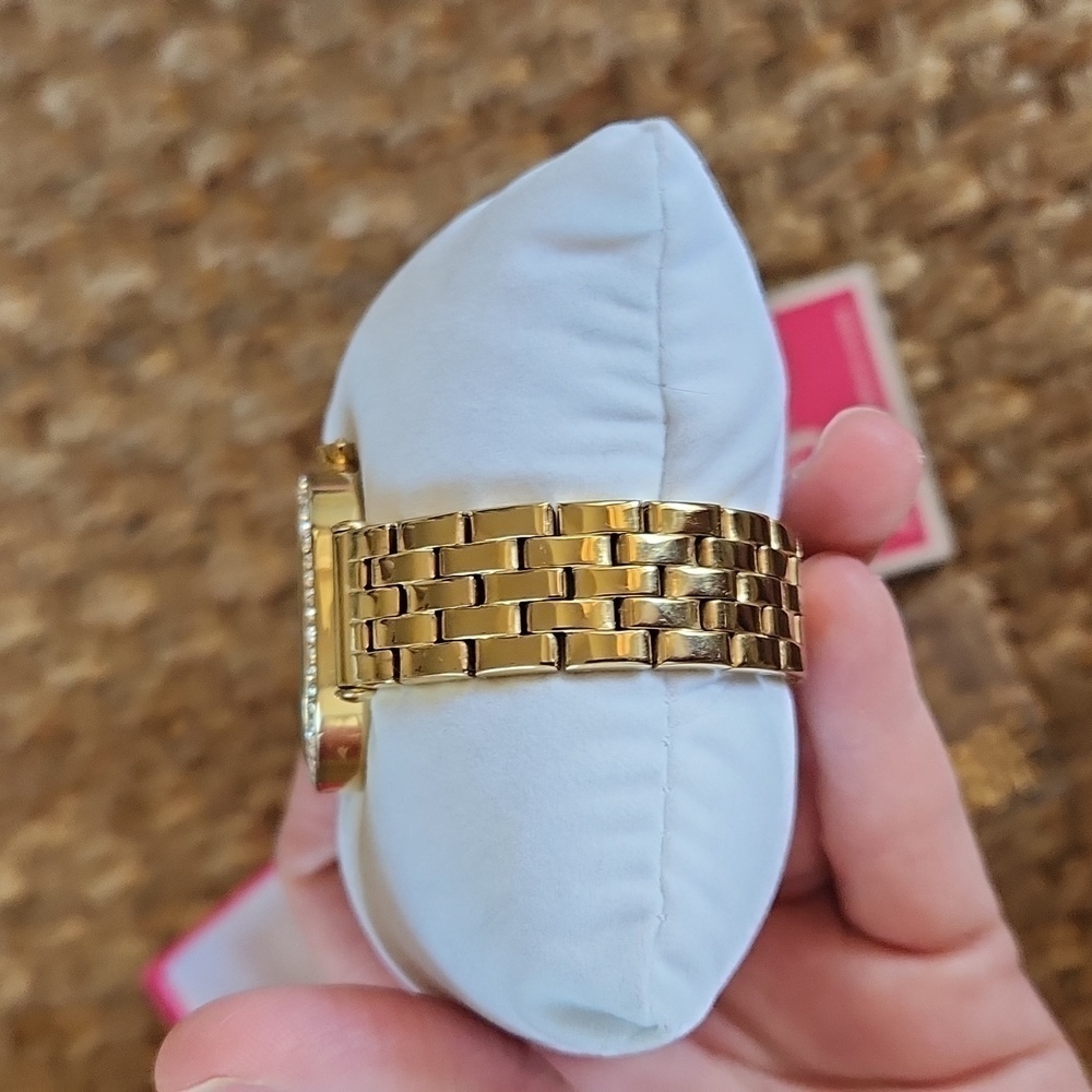 ✨️NWT JUICY COUTURE Gold Diamond lined Watch - Picture 11 of 17